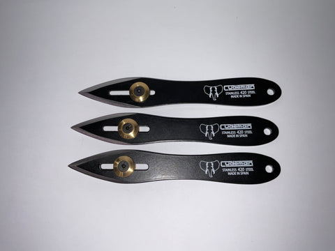 JEU 3 COUTEAUX À LANCER CUDEMAN RÉGLABLES NOIR