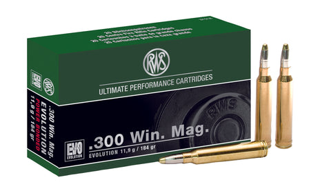 RWS .300 WIN MAG EVOLUTION 184 GR / 11.9 G