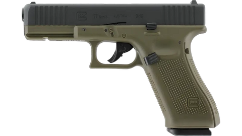 PIST GLOCK 17 GEN5 CO2 CAL BB/4.5MM < 3,0 J BLACK BATTLEFIELD GREEN
