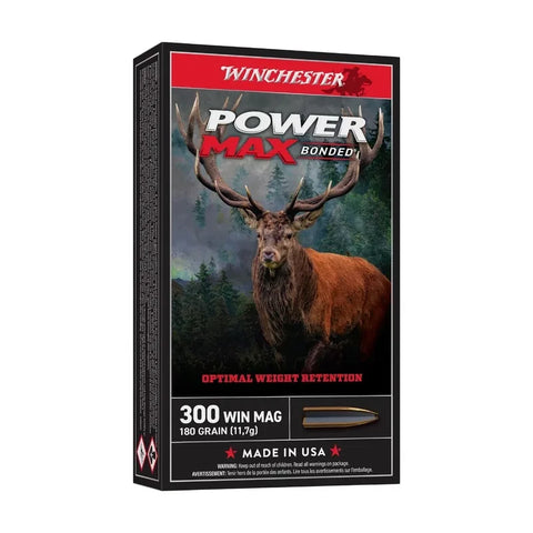 WINCHESTER POWER MAX BONDED .300 WIN MAG 180 GR / 11.7 G