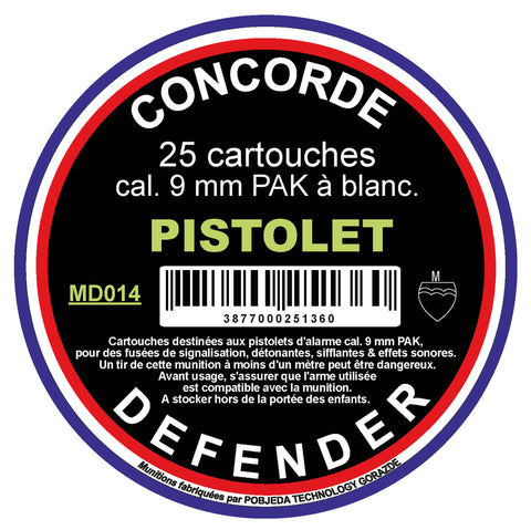 CONCORDE DEFENDER CART 9MM PAK