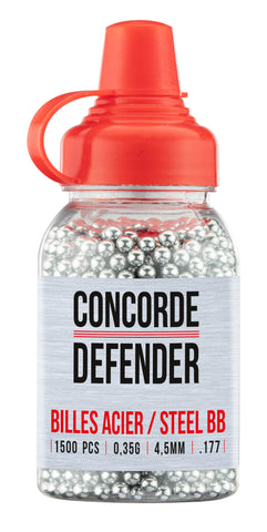 BILLES ACIER CONCORDE DEFENDER CAL. 4,5 MM