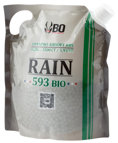 BILLES AIRSOFT 6MM RAIN BIO EN SACHET DE 3500BBS 0.23g