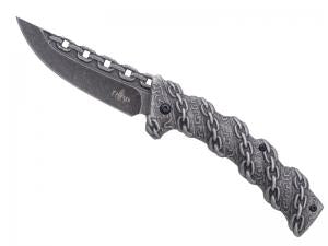 COUTEAU THIRD TOUT ACIER INOX 12CM STONEWASHED