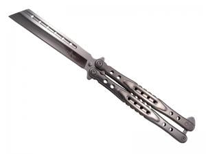 COUTEAU PAPILLON THIRD 12CM TOUT INOX CHROME