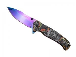 COUTEAU THIRD SQUELETTE 11,5CM ARC-EN-CIEL INOX