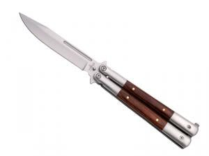 COUTEAU PAPILLON THIRD INOX/PAKKA 13CM INOX